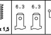 Переключатель света задн.хода AUDI 80/100, Golf,Jetta,Passat,Polo 0,9- HELLA 6ZF 004 842-001 (фото 2)