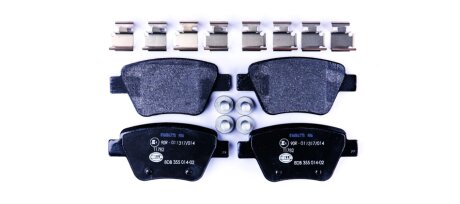 Колодки гальмівні дискові; задня вісь HELLA 8DB355014021 (фото 1)