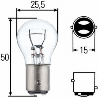 P21/5W 24V21/5W Автолампа двухнитевая HELLA 8GD 002 078-241