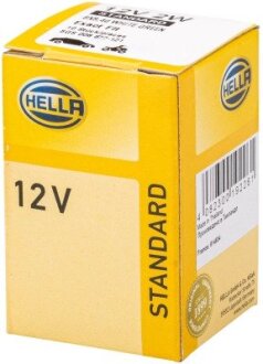 Лампа 12V 2W BX8.4d white green HELLA 8GS 006 677-121