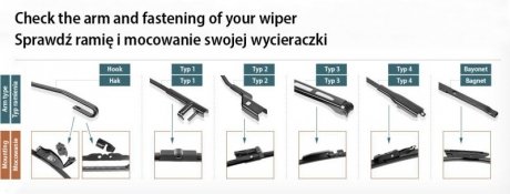 Щітка склоочисника каркасна, для комерційного транспорту 26" (650мм) HELLA 9XW 184 107-261 (фото 1)