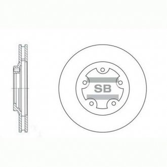 Тормозной диск Hi-Q (SANGSIN) SD1029