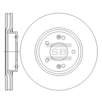 Диск гальмівний Hi-Q (SANGSIN) SD1086