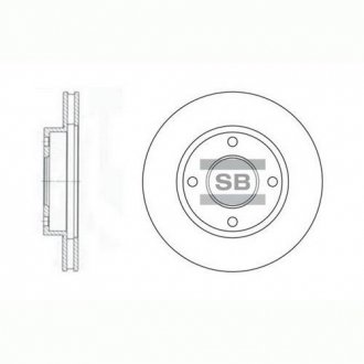 Гальмівний диск Hi-Q (SANGSIN) SD3027