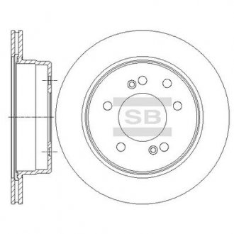 Тормозной диск задний Hi-Q (SANGSIN) SD3043