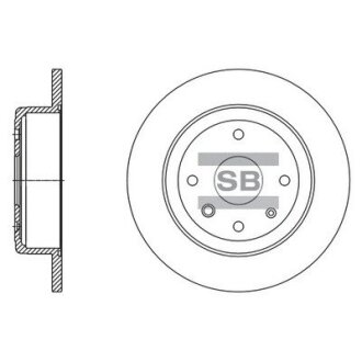 Диск гальмівний Hi-Q (SANGSIN) SD3058