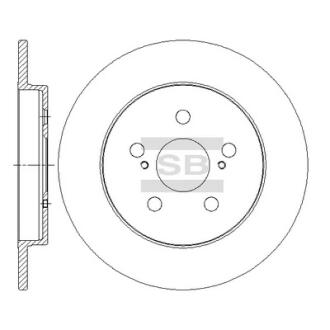Шт. Гальмівний диск Hi-Q (SANGSIN) SD4060