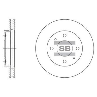 Диск гальмівний Hi-Q (SANGSIN) SD4302