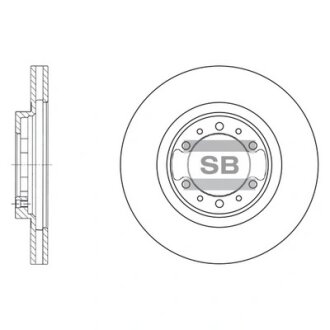 Гальмівний диск Hi-Q (SANGSIN) SD4305