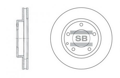 Диск тормозной Hi-Q (SANGSIN) SD4405