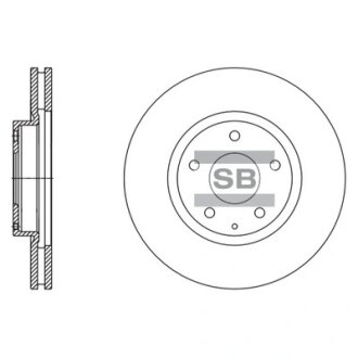 Диск тормозной (кратно 2) передний (вентилируемый) Mazda 6 GJ, GH (12-) (D=297.0 Hi-Q (SANGSIN) SD4424