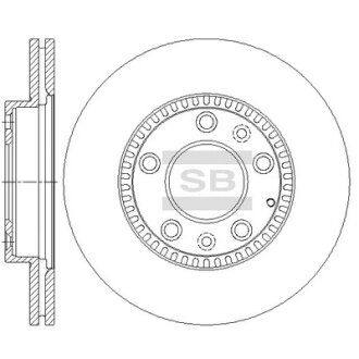 Диск гальмівний Hi-Q (SANGSIN) SD4434