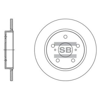 Диск гальмівний Hi-Q (SANGSIN) SD4615