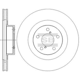 Гальмівний диск передній Hi-Q (SANGSIN) SD4701