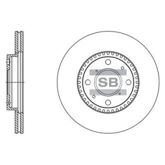 Гальмівний диск передній Hi-Q (SANGSIN) SD4803