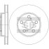 Диск тормозной (кратно 2) передний (вентилируемый) Toyota Prius (15-) (D=255.0mm Hi-Q (SANGSIN) SD4968 (фото 1)