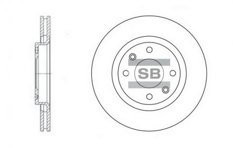 Гальмівний диск Hi-Q (SANGSIN) SD5001