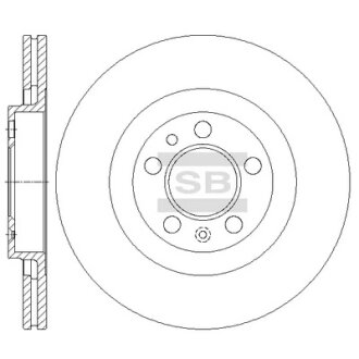 Гальмівний диск Hi-Q (SANGSIN) SD5403