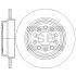 Диск гальмівний (кратно 2) задній Volvo S60 (-10) (D=288.0mm) HI-Q Hi-Q (SANGSIN) SD6104 (фото 1)