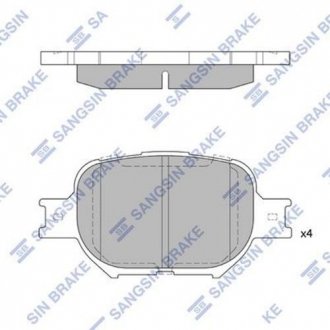 Комплект тормозных колодок. Hi-Q (SANGSIN) SP1272