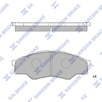 Колодки гальмівні передні Toyota Hi-Lux (04-) HI-Q Hi-Q (SANGSIN) SP1276
