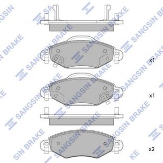 Колодки тормозные дисковые Hi-Q (SANGSIN) SP1419