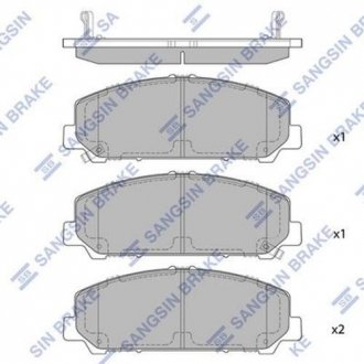 Колодки тормозные дисковые передние Hi-Q (SANGSIN) SP1448