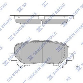 Колодки гальмівні дискові Hi-Q (SANGSIN) SP1461A