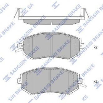 Колодки тормозные дисковые передние Hi-Q (SANGSIN) SP1553