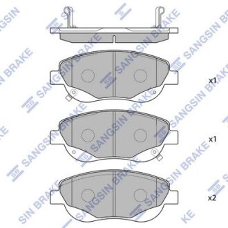 Колодки тормозные дисковые Hi-Q (SANGSIN) SP1577