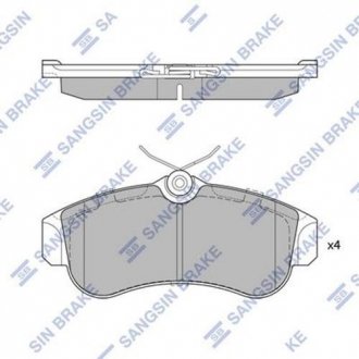 Комплект тормозных колодок из 4 шт. дисков Hi-Q (SANGSIN) SP1581