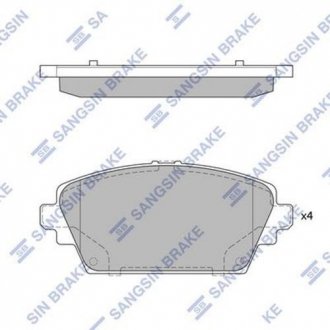 Комплект тормозных колодок из 4 шт. дисков Hi-Q (SANGSIN) SP1582