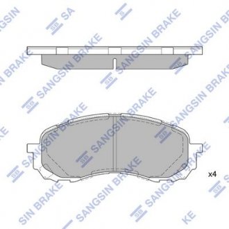 Колодки тормозные дисковые передние Hi-Q (SANGSIN) SP1629