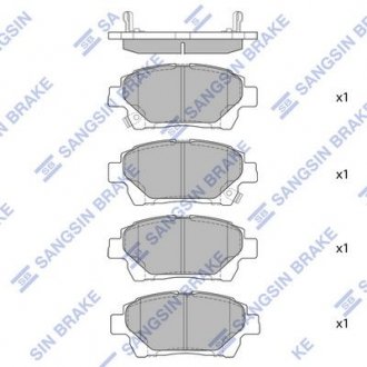 Колодки тормозные дисковые Hi-Q (SANGSIN) SP1718