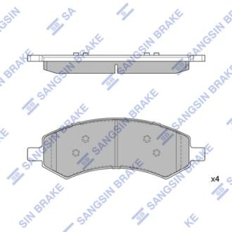 Тормозные колодки кт. Hi-Q (SANGSIN) SP1785