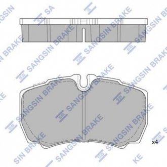 Комплект гальмівних колодок з 4 шт. дисків Hi-Q (SANGSIN) SP1843