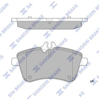 Колодки гальмівні передні MB A (W169) (04-), B180 (W245) (05-) HI-Q Hi-Q (SANGSIN) SP1989