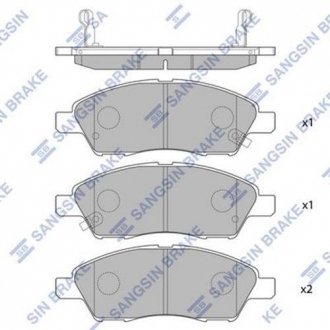 Колодки тормозные дисковые Hi-Q (SANGSIN) SP2084