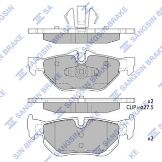 Комплект гальмівних колодок Hi-Q (SANGSIN) SP2158