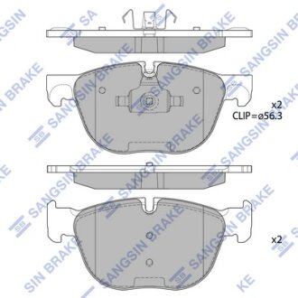 Комплект гальмівних колодок Hi-Q (SANGSIN) SP2172