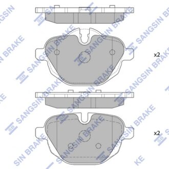 Колодки тормозные задние BMW 5 (11-), X3 (11-), X4 (19-) Hi-Q (SANGSIN) SP2275
