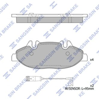 Колодки тормозные передние MB VIANO (W639) (03-) Hi-Q (SANGSIN) SP2331