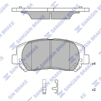 Колодки тормозные передние Chrysler 200 (15-), Jeep Cherokee (21-) Hi-Q (SANGSIN) SP4020
