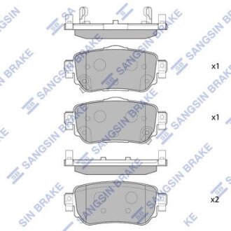 Комплект тормозных колодок. Hi-Q (SANGSIN) SP4140