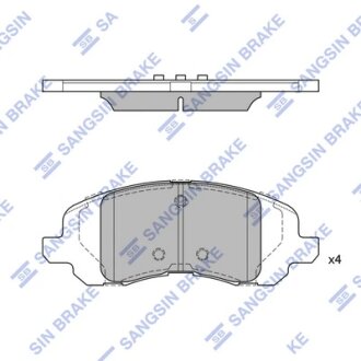 Комплект гальмівних колодок Hi-Q (SANGSIN) SP4276