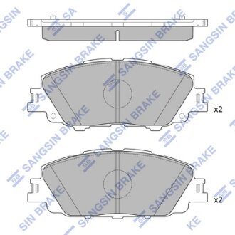 Колодки тормозные передние Toyota Corolla (19-) Hi-Q (SANGSIN) SP4340