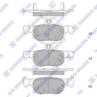 Колодки гальмівні задні Mazda 3 (19-), CX30 (20-) HI-Q Hi-Q (SANGSIN) SP4382