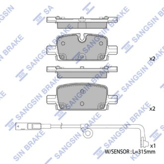 Колодки гальмівні задні Chevrolet Tahoe (22-), GMC Yukon (22-), Cadillac Escalade (22-) HI-Q Hi-Q (SANGSIN) SP4395