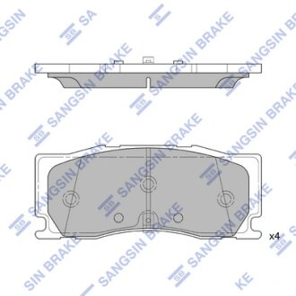 Колодки гальмівні передні Hyundai Palisade (6-поршн. суппорт) (19-) HI-Q Hi-Q (SANGSIN) SP4441