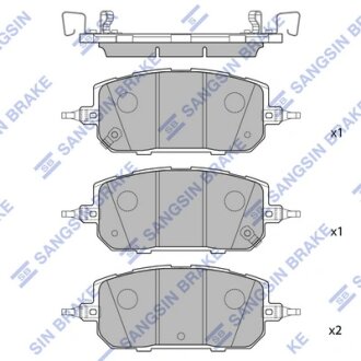 Колодки гальмівні передні Mazda MX30 (22-), CX-50 (23-) HI-Q Hi-Q (SANGSIN) SP4530